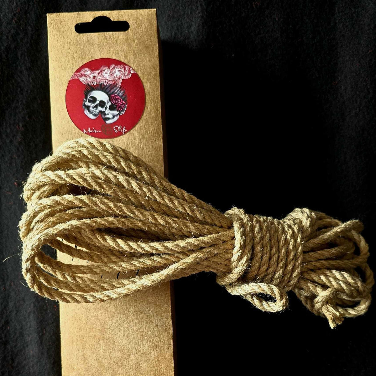 Corde FRANCAISE en JUTE 6mm de diamètre, 8m de long (le standard)