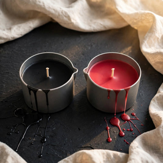 Bougie "waxplay" en boite avec verseur soja / cire d'abeille