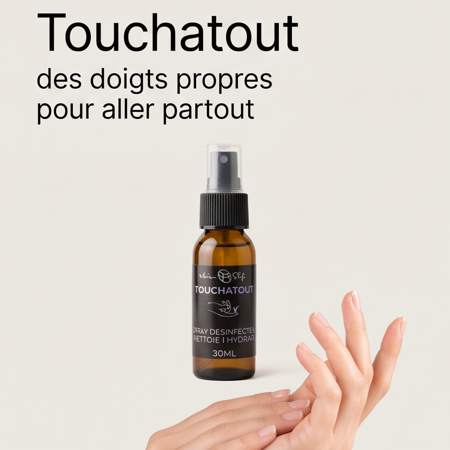 Touchatout : spray désinfectant pour les mains (30mL)